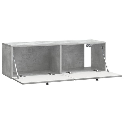 vidaXL Wall-Mounted TV Cabinet 98 x 31 x 30 cm Concrete Grey