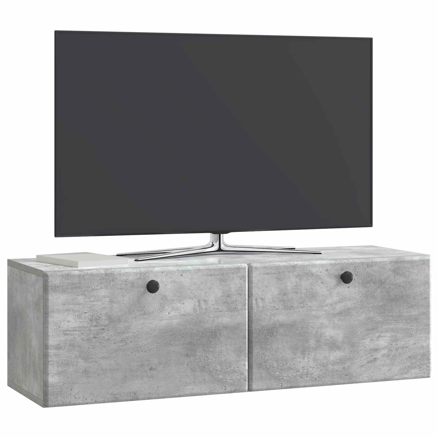 vidaXL Wall-Mounted TV Cabinet 98 x 31 x 30 cm Concrete Grey