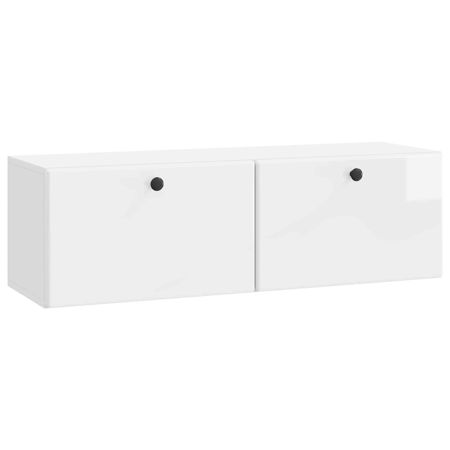 vidaXL Wall-Mounted TV Cabinet 98 x 31 x 30 cm High Gloss White