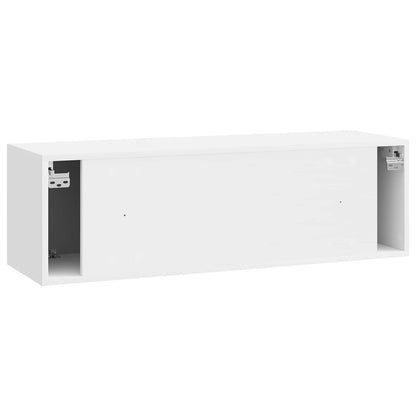 vidaXL Wall-Mounted TV Cabinet 98 x 31 x 30 cm High Gloss White