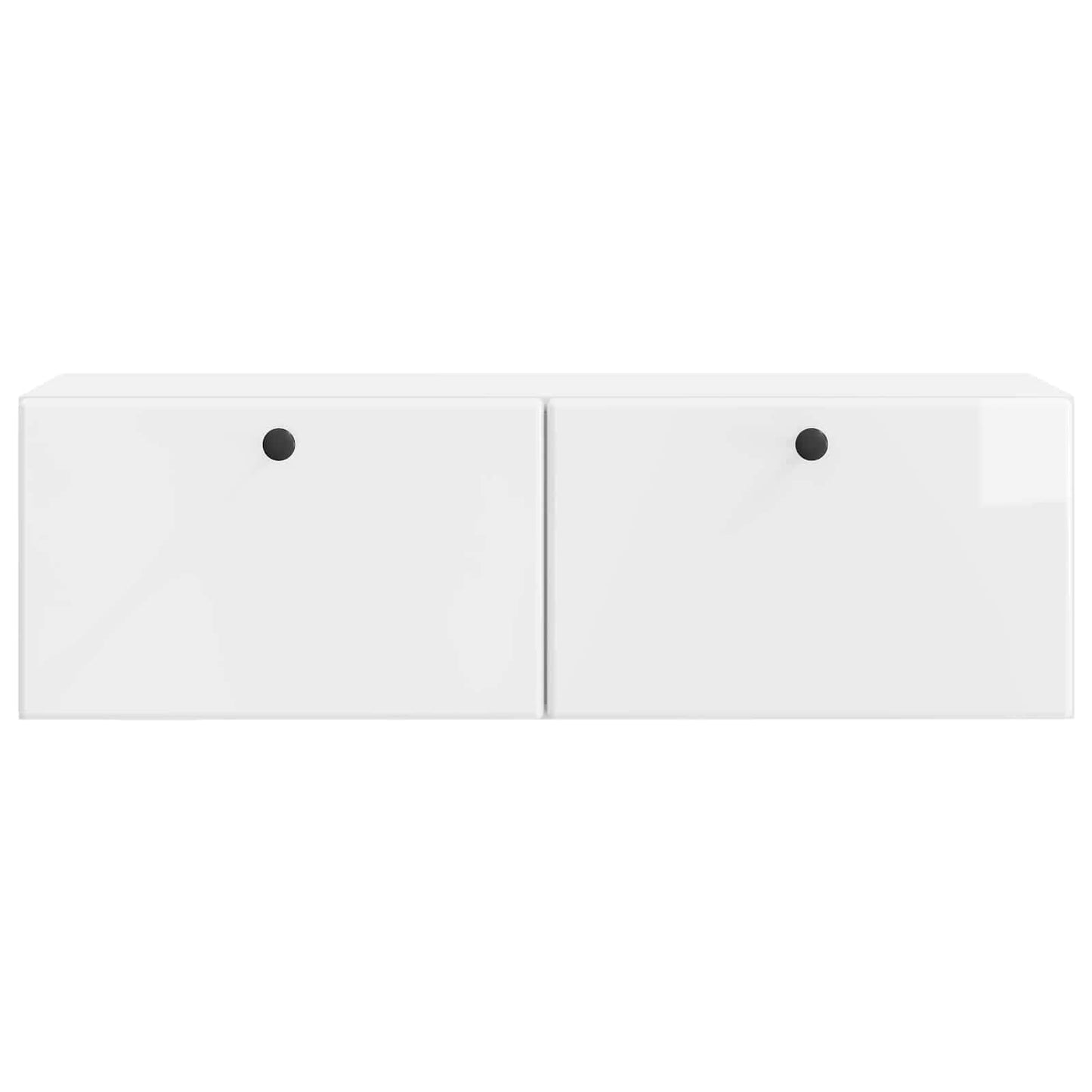 vidaXL Wall-Mounted TV Cabinet 98 x 31 x 30 cm High Gloss White