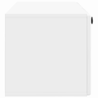 vidaXL Wall-Mounted TV Cabinet 98 x 31 x 30 cm High Gloss White