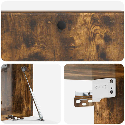 vidaXL Wall-Mounted TV Cabinet 98 x 31 x 30 cm Smoked Oak
