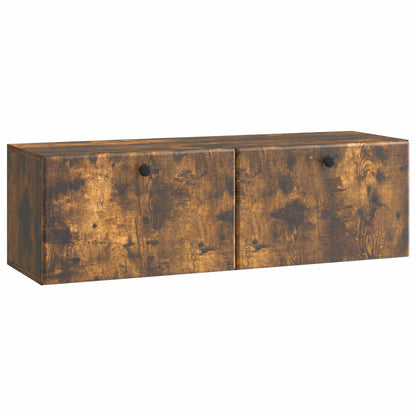 vidaXL Wall-Mounted TV Cabinet 98 x 31 x 30 cm Smoked Oak