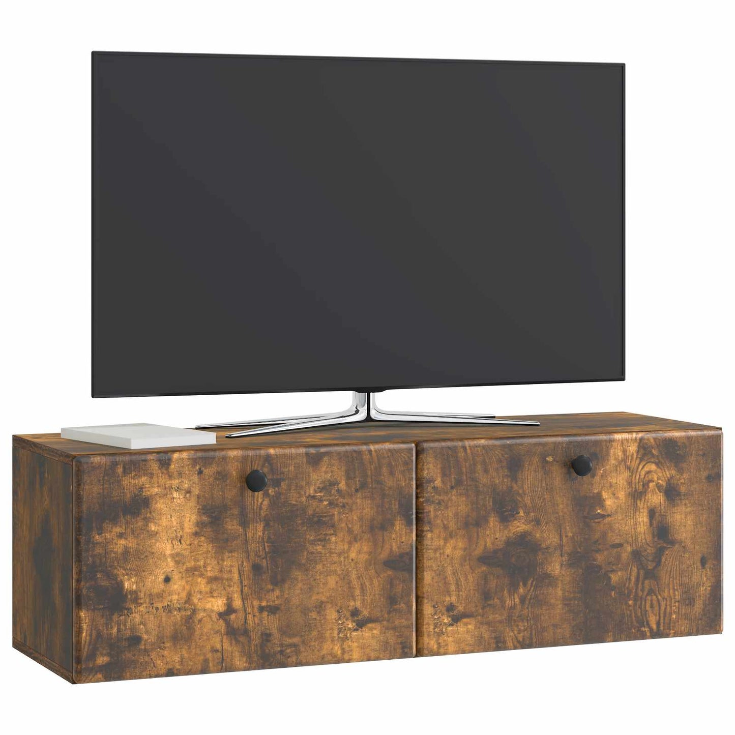 vidaXL Wall-Mounted TV Cabinet 98 x 31 x 30 cm Smoked Oak