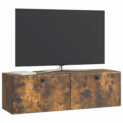 vidaXL Wall-Mounted TV Cabinet 98 x 31 x 30 cm Smoked Oak