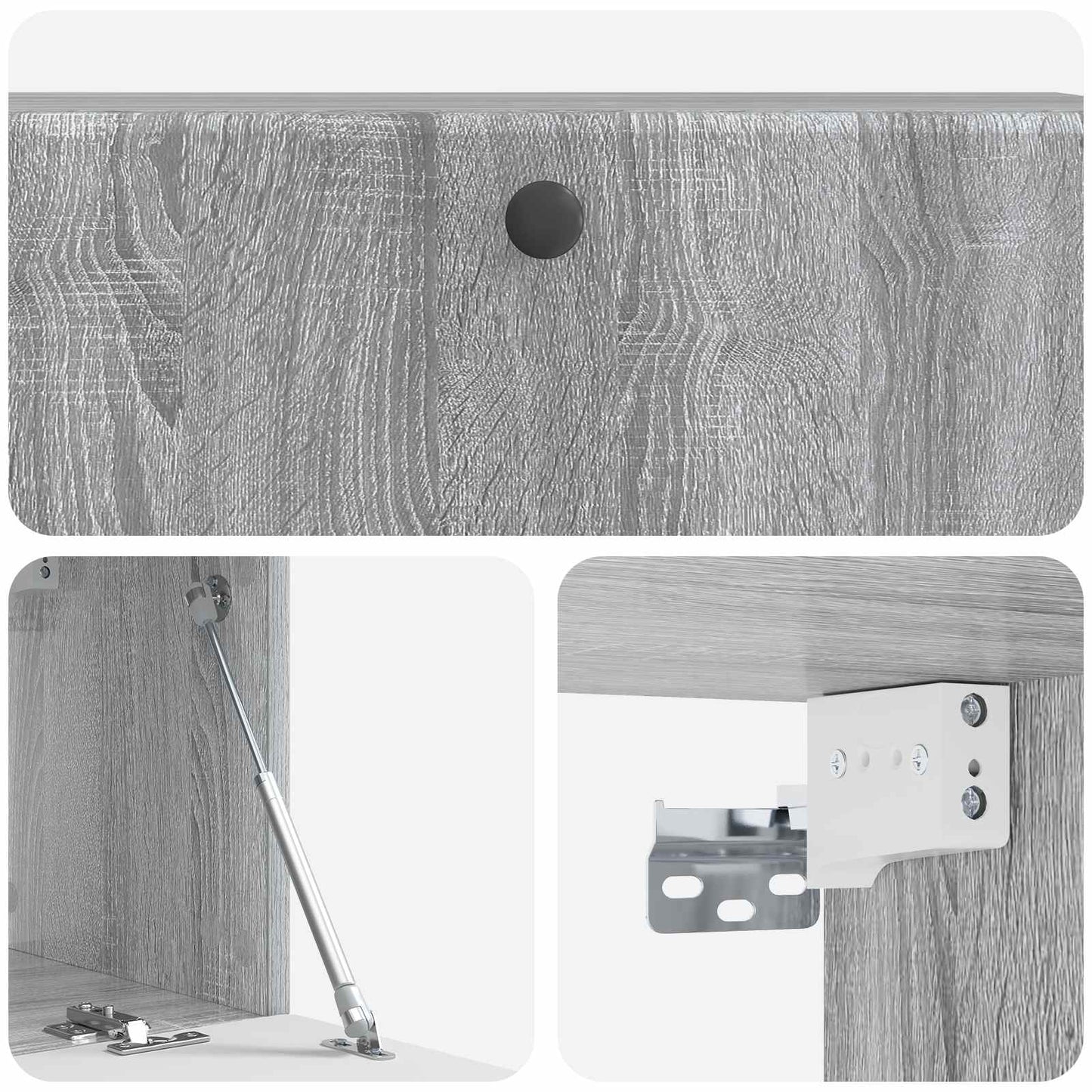 vidaXL Wall-Mounted TV Cabinet 98 x 31 x 30 cm Grey Sonoma