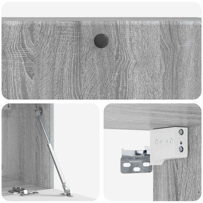 vidaXL Wall-Mounted TV Cabinet 98 x 31 x 30 cm Grey Sonoma