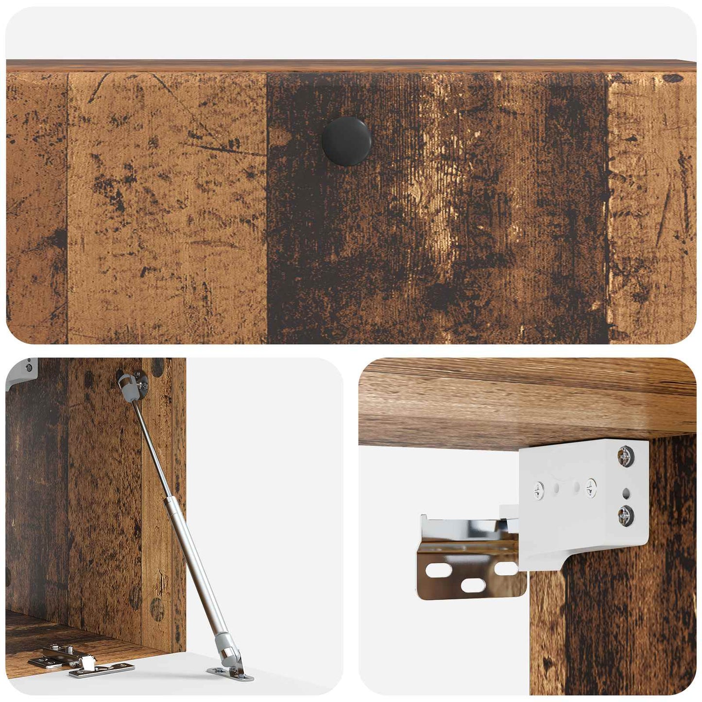 vidaXL Wall-Mounted TV Cabinet 98 x 31 x 30 cm Old Wood