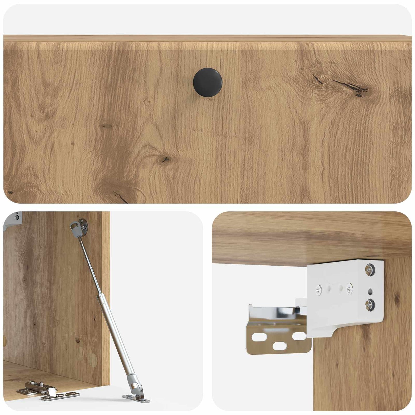vidaXL Wall-Mounted TV Cabinet 98 x 31 x 30 cm Artisan Oak