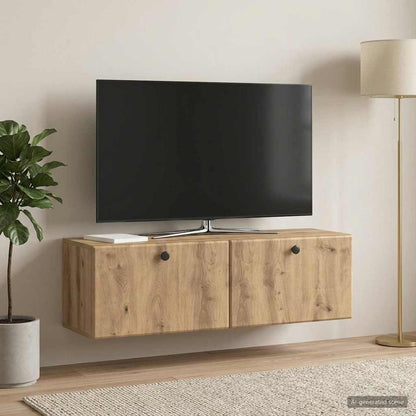vidaXL Wall-Mounted TV Cabinet 98 x 31 x 30 cm Artisan Oak