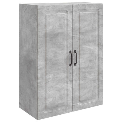 vidaXL Wall-Mounted Cabinet Concrete Grey 66 x 34.5 x 90 cm