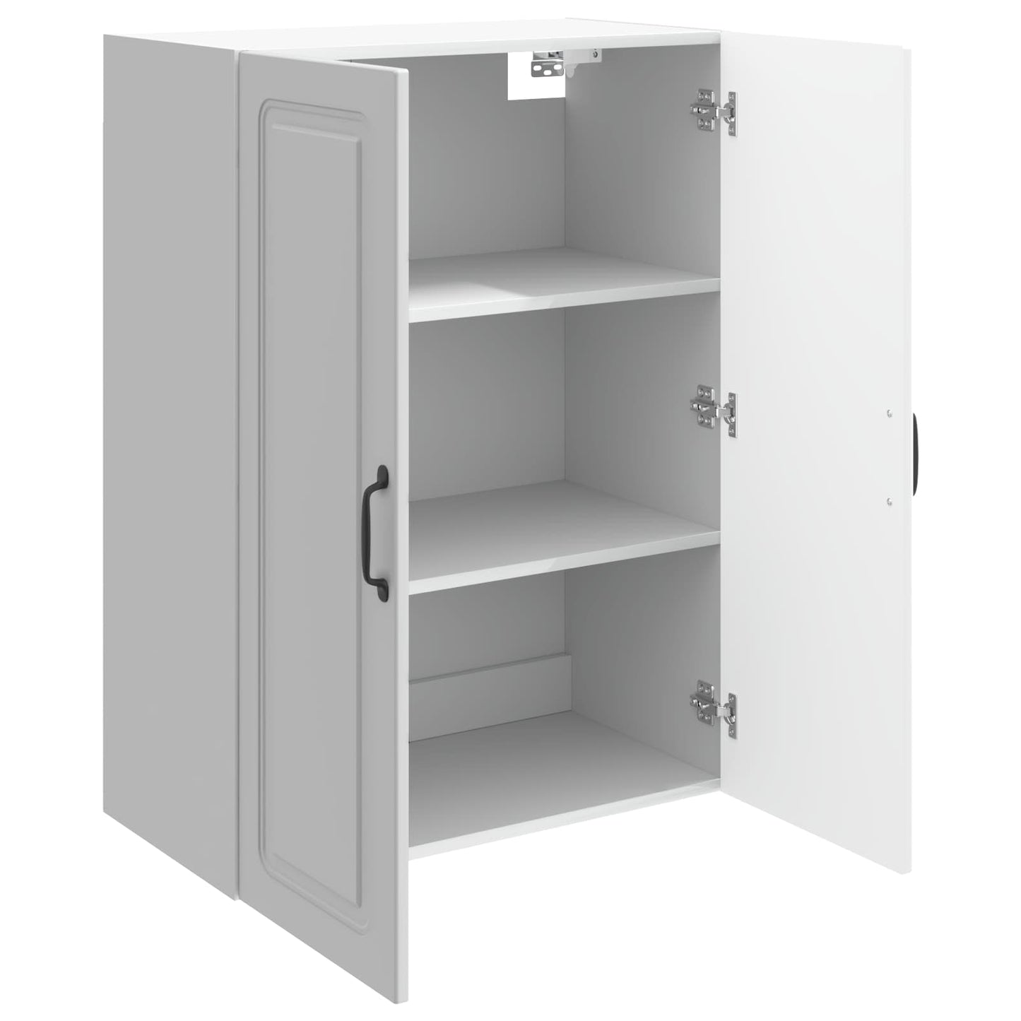 vidaXL Wall-Mounted Cabinet High Gloss White 66 x 34.5 x 90 cm