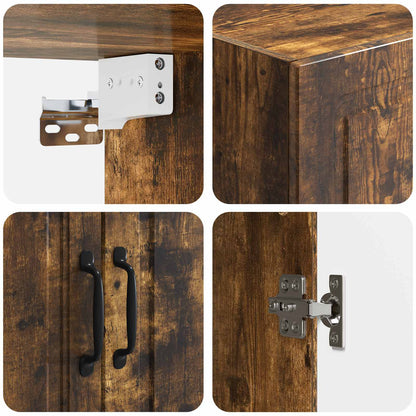 vidaXL Wall-Mounted Cabinet 66 x 34.5 x 90 cm Engineered Wood