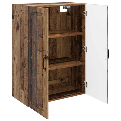 vidaXL Wall-Mounted Cabinet Old Wood 66 x 34.5 x 90 cm Engineered Wood
