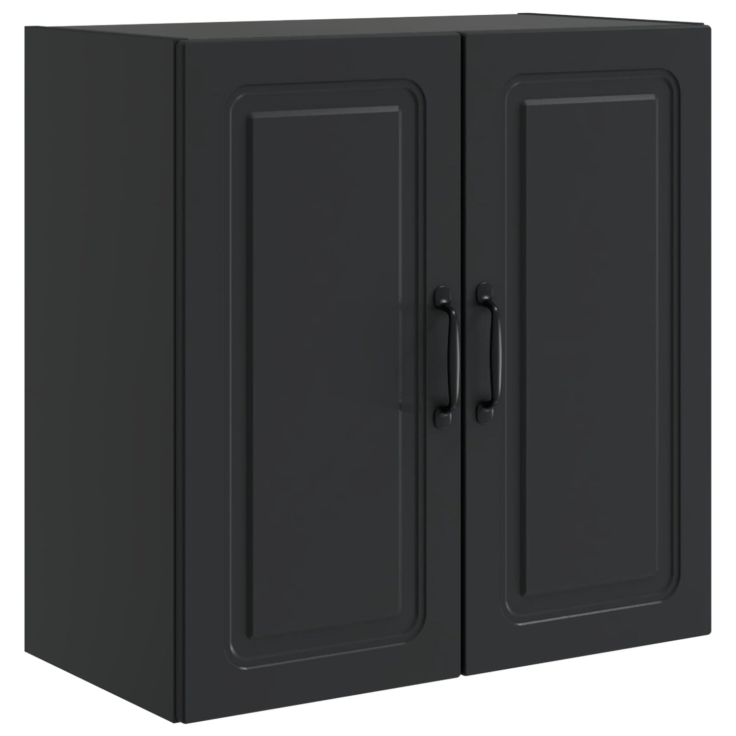 vidaXL Wall-Mounted Cabinet Black 59 x 31 x 60 cm Engineered Wood