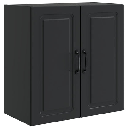 vidaXL Wall-Mounted Cabinet Black 59 x 31 x 60 cm Engineered Wood