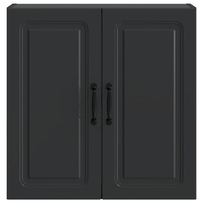 vidaXL Wall-Mounted Cabinet Black 59 x 31 x 60 cm Engineered Wood