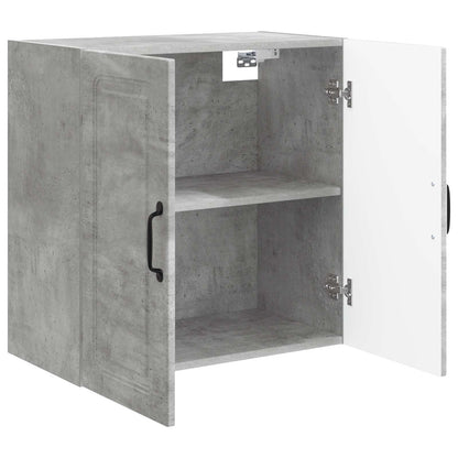 vidaXL Wall-Mounted Cabinet Concrete Grey 59 x 31 x 60 cm