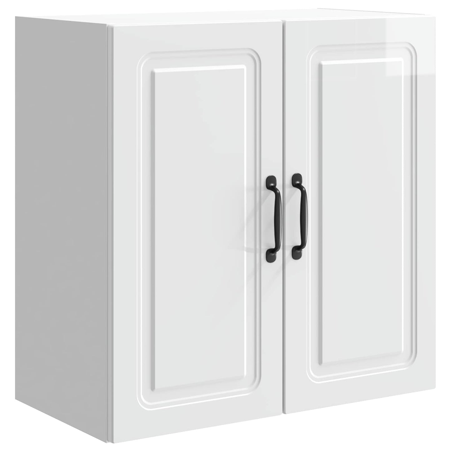 vidaXL Wall-Mounted Cabinet High Gloss White 59 x 31 x 60 cm