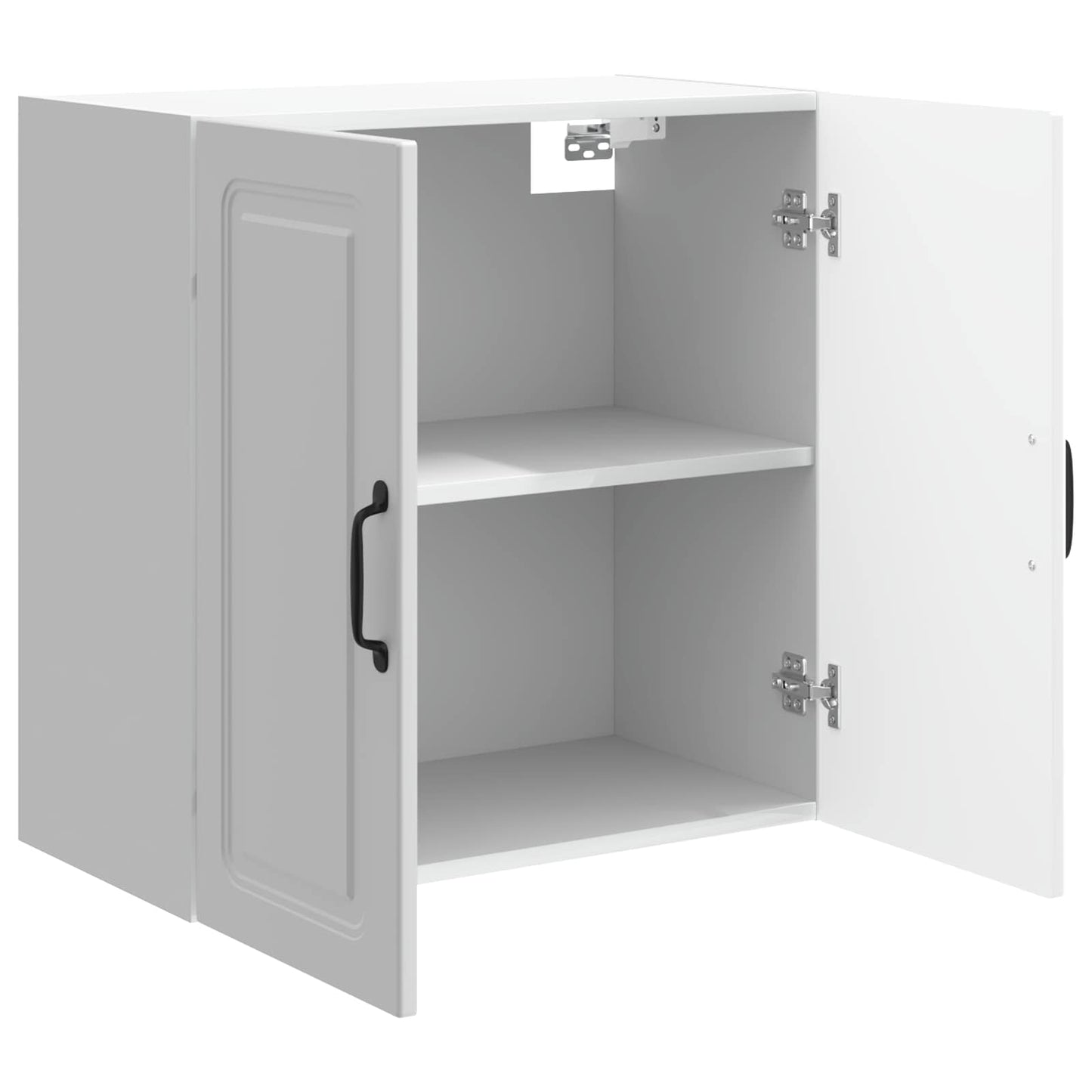 vidaXL Wall-Mounted Cabinet High Gloss White 59 x 31 x 60 cm