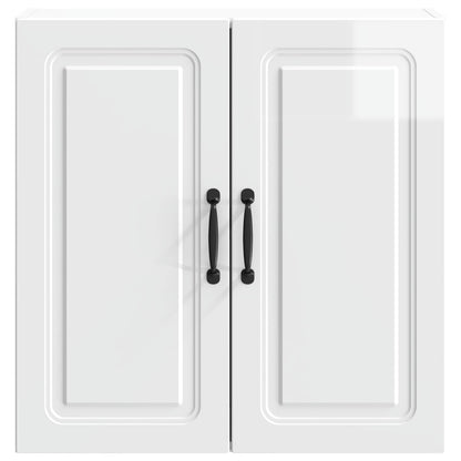 vidaXL Wall-Mounted Cabinet High Gloss White 59 x 31 x 60 cm