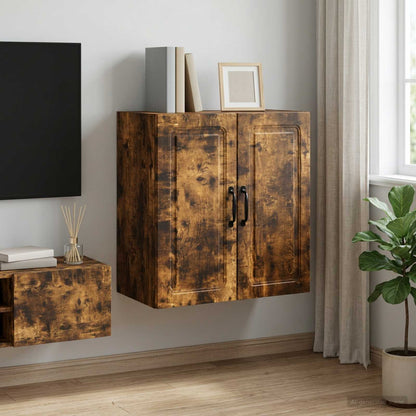 vidaXL Wall-Mounted Cabinet 59 x 31 x 60 cm Engineered Wood Smoked Oak