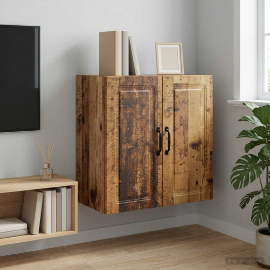 vidaXL Wall-Mounted Cabinet Old Wood 59 x 31 x 60 cm Engineered Wood