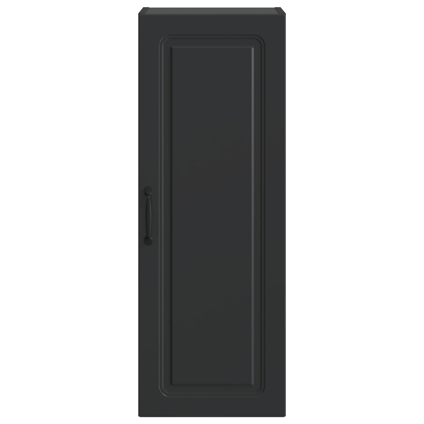 vidaXL Wall-Mounted Cabinet Black 33 x 34.5 x 90 cm Engineered Wood