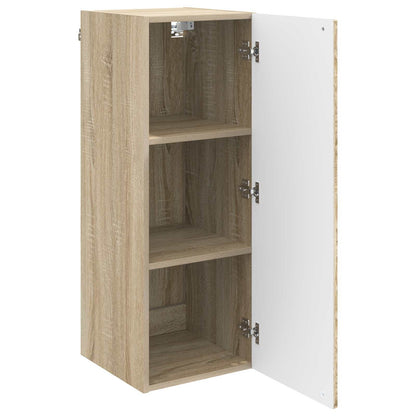 vidaXL Wall-Mounted Cabinet Sonoma Oak 33 x 34.5 x 90 cm