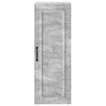 vidaXL Wall-Mounted Cabinet Concrete Grey 33 x 34.5 x 90 cm