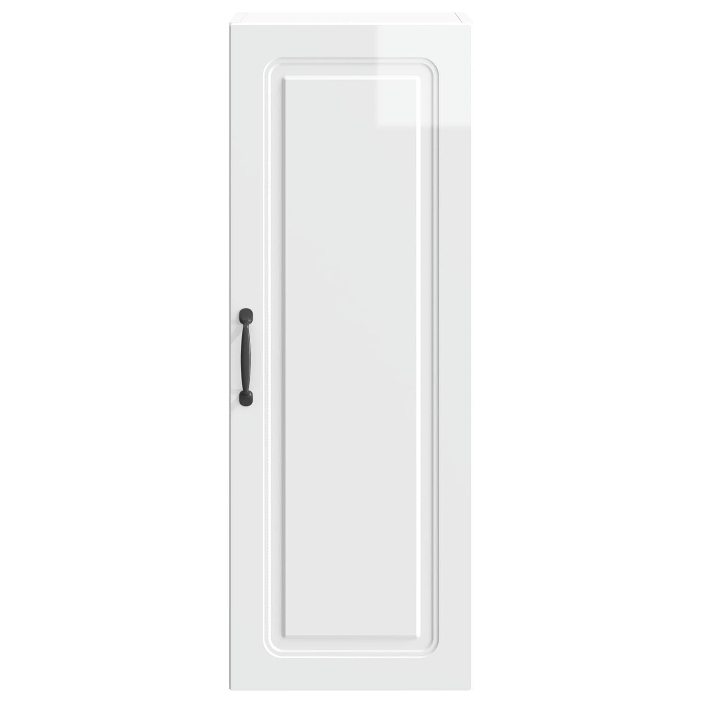 vidaXL Wall-Mounted Cabinet High Gloss White 33 x 34.5 x 90 cm