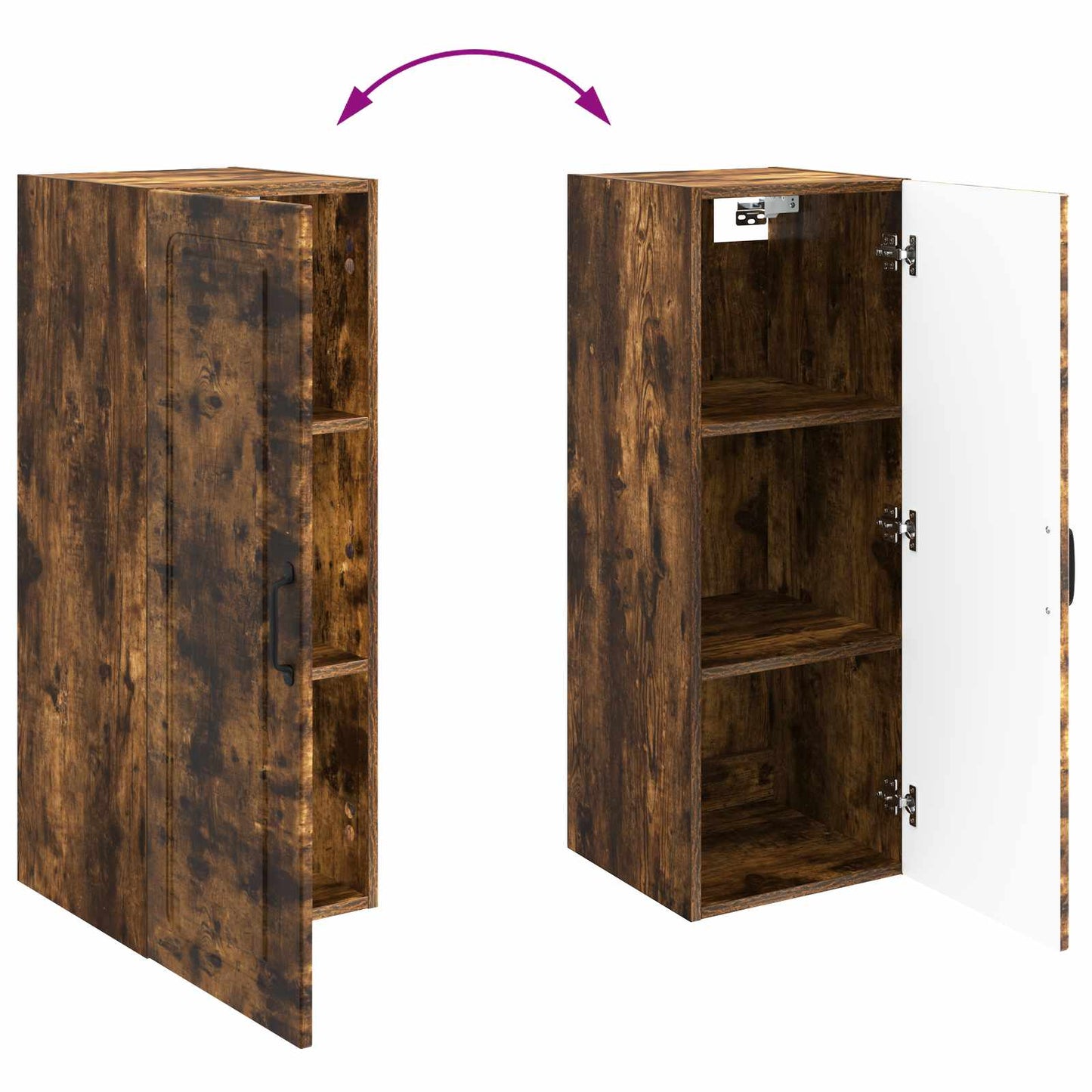 vidaXL Wall-Mounted Cabinet 33 x 34.5 x 90 cm Engineered Wood
