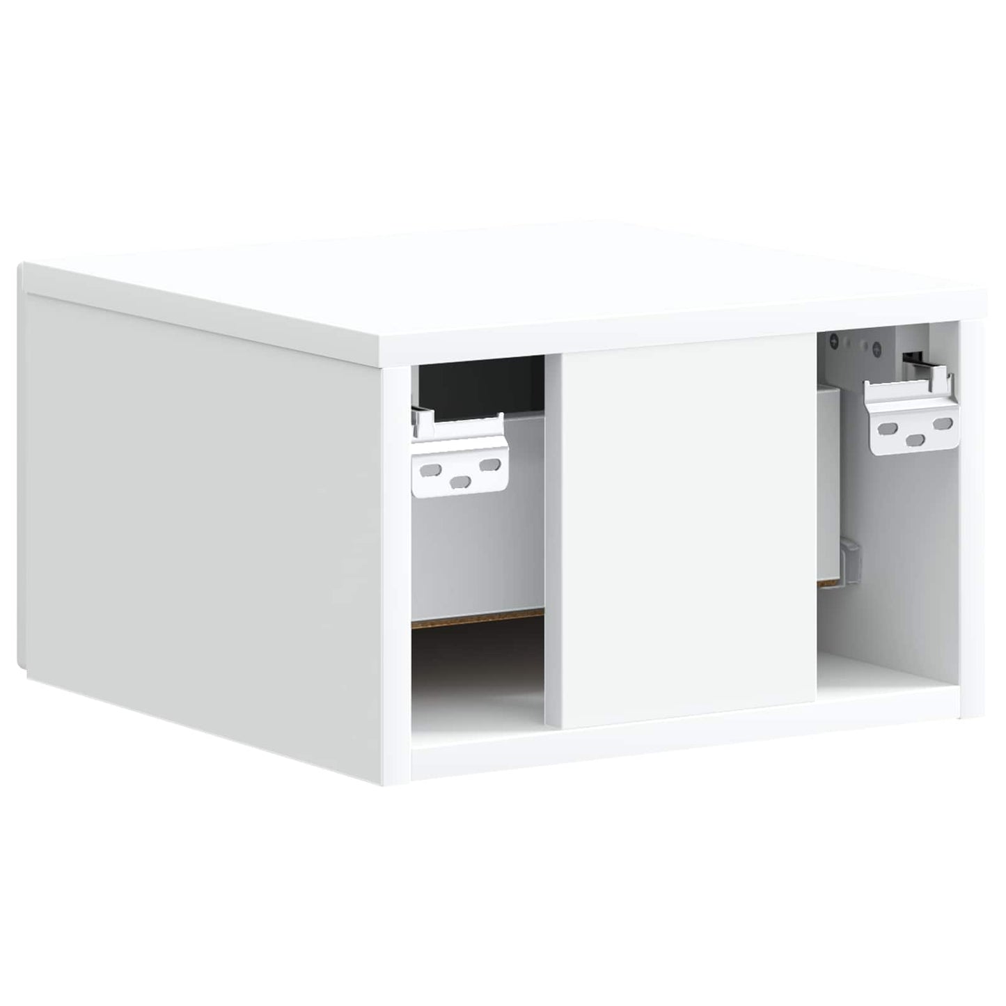 vidaXL Wall-Mounted Bedside Cabinet White 34.5 x 33 x 20 cm