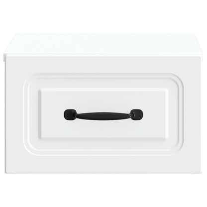 vidaXL Wall-Mounted Bedside Cabinet White 34.5 x 33 x 20 cm