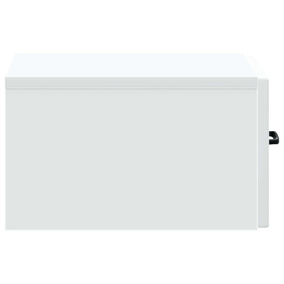 vidaXL Wall-Mounted Bedside Cabinet White 34.5 x 33 x 20 cm