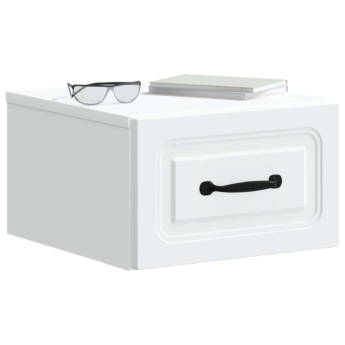 vidaXL Wall-Mounted Bedside Cabinet 2 pcs White 34.5 x 33 x 20 cm