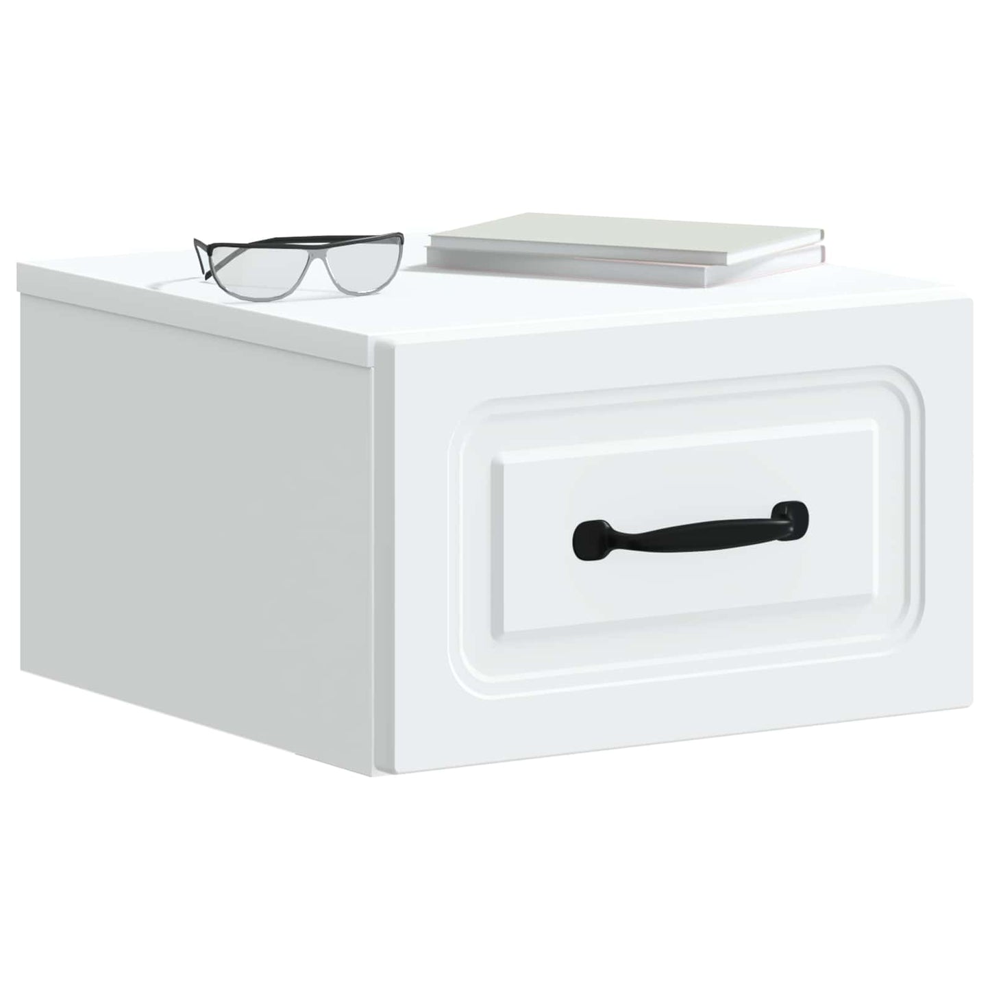 vidaXL Wall-Mounted Bedside Cabinet 2 pcs White 34.5 x 33 x 20 cm