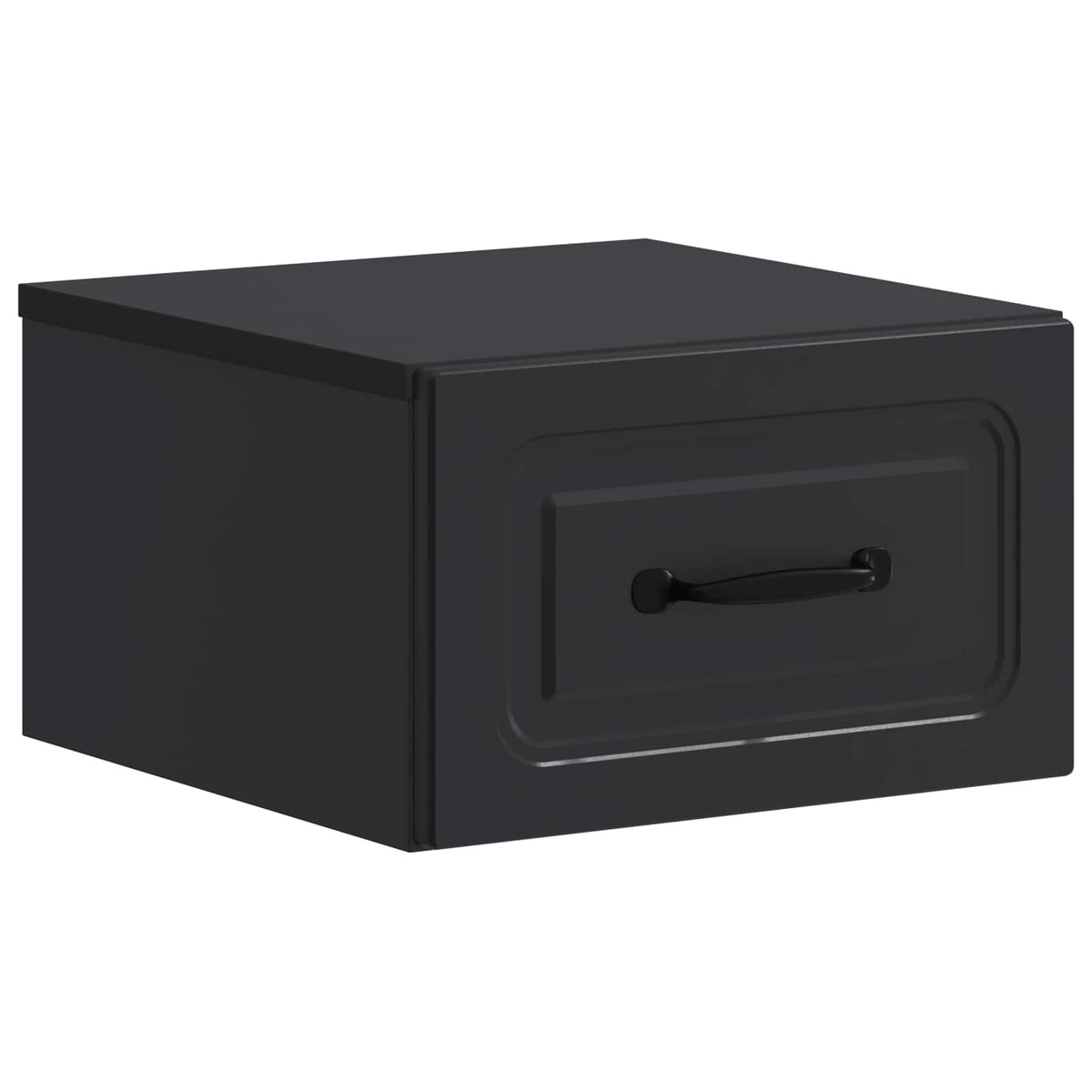 vidaXL Wall-Mounted Bedside Cabinet Black 34.5 x 33 x 20 cm
