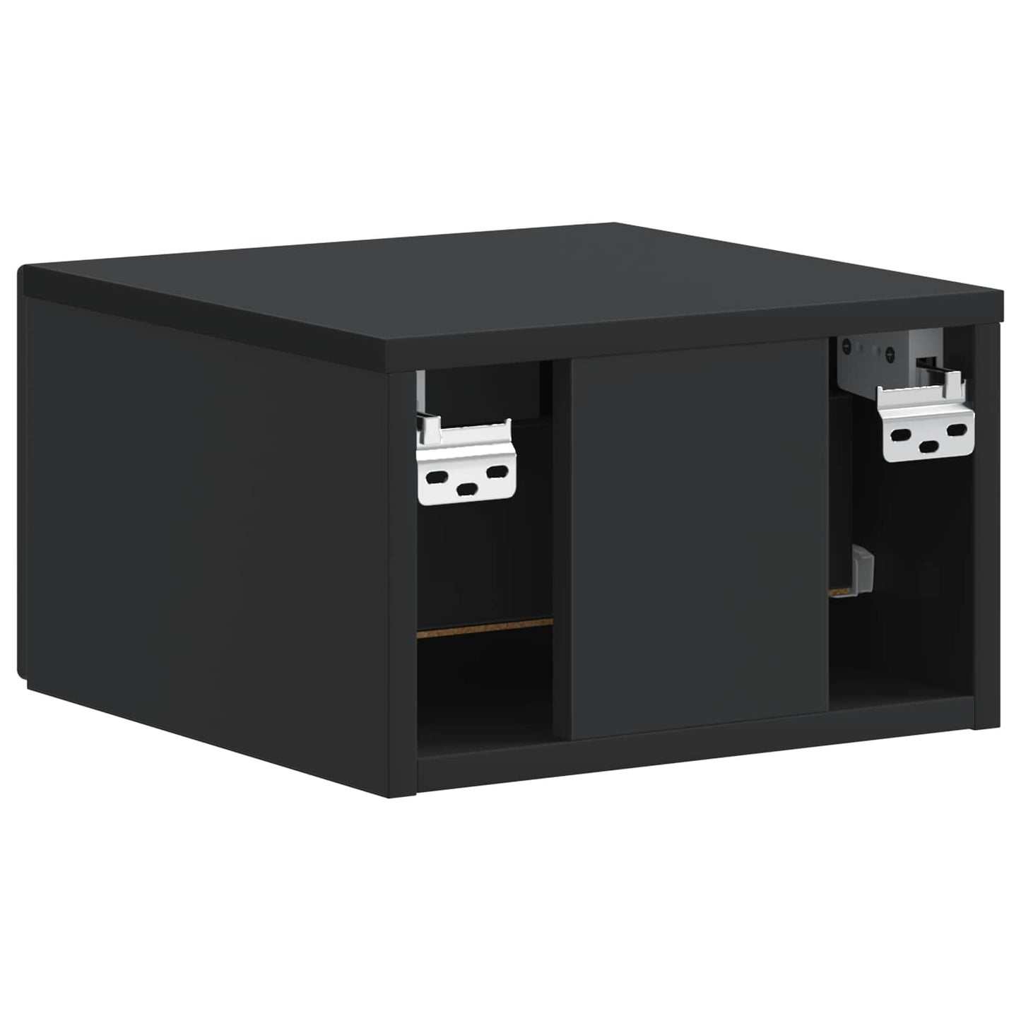vidaXL Wall-Mounted Bedside Cabinet Black 34.5 x 33 x 20 cm