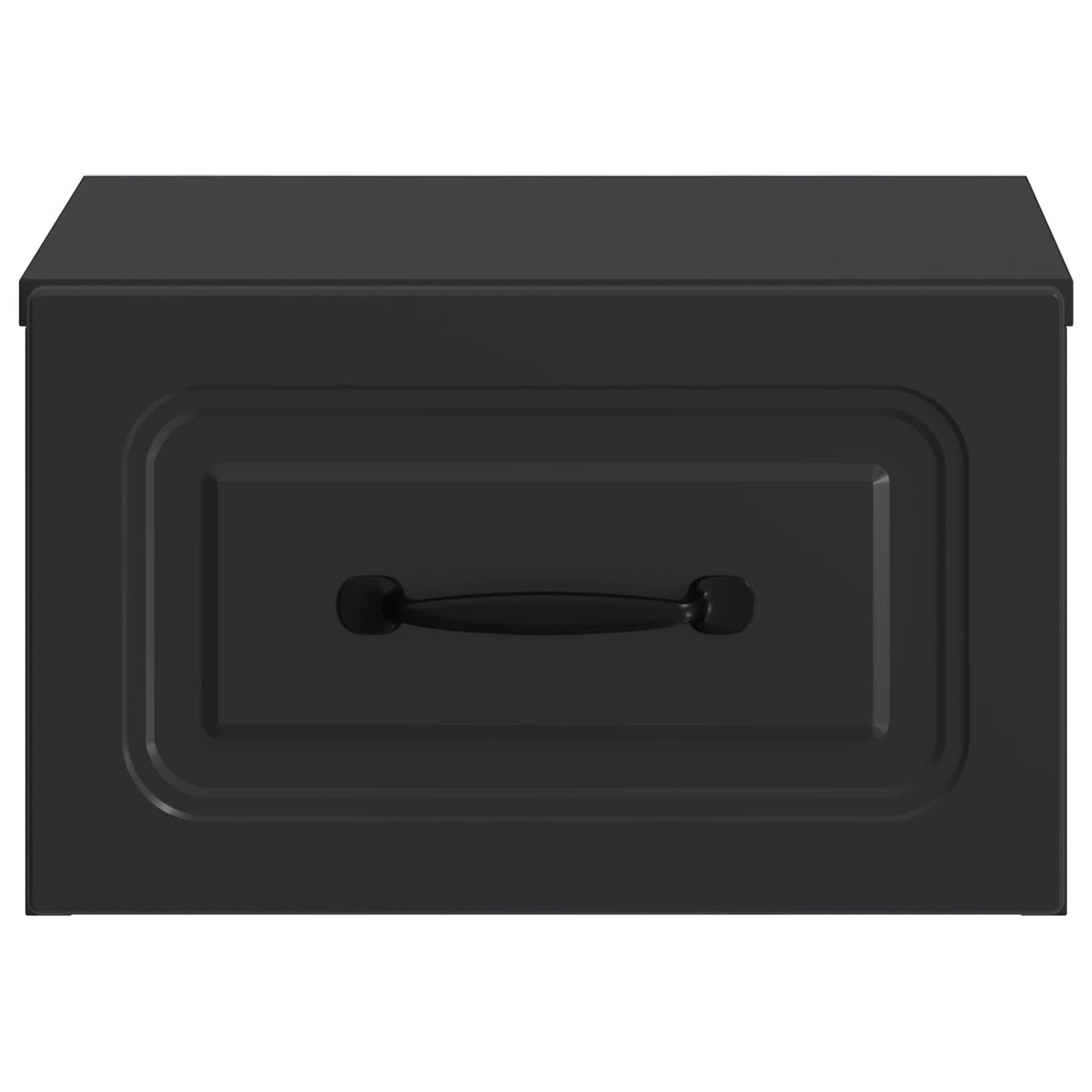 vidaXL Wall-Mounted Bedside Cabinet Black 34.5 x 33 x 20 cm