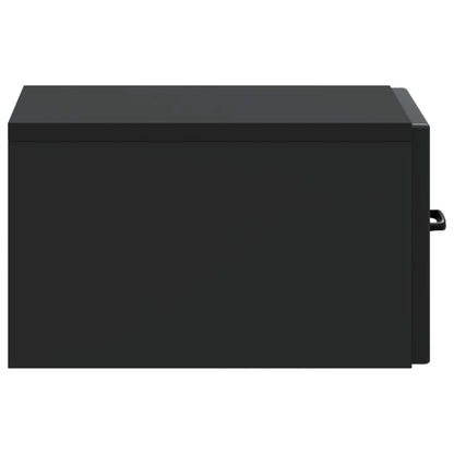 vidaXL Wall-Mounted Bedside Cabinet Black 34.5 x 33 x 20 cm