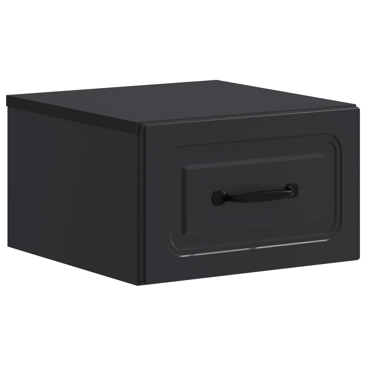 vidaXL Wall-Mounted Bedside Cabinet 2 pcs Black 34.5 x 33 x 20 cm