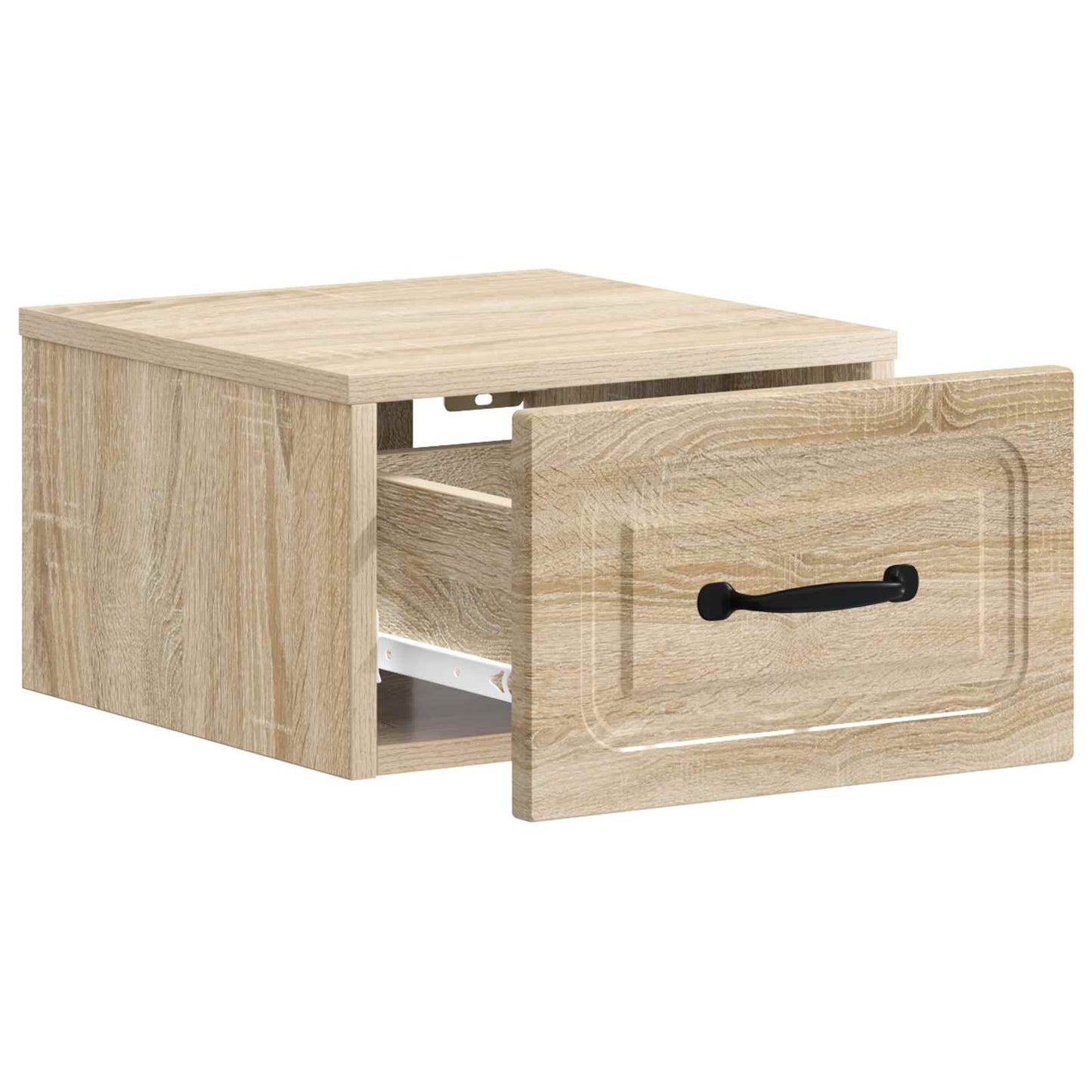 vidaXL Wall-Mounted Bedside Cabinet Sonoma Oak 34.5 x 33 x 20 cm