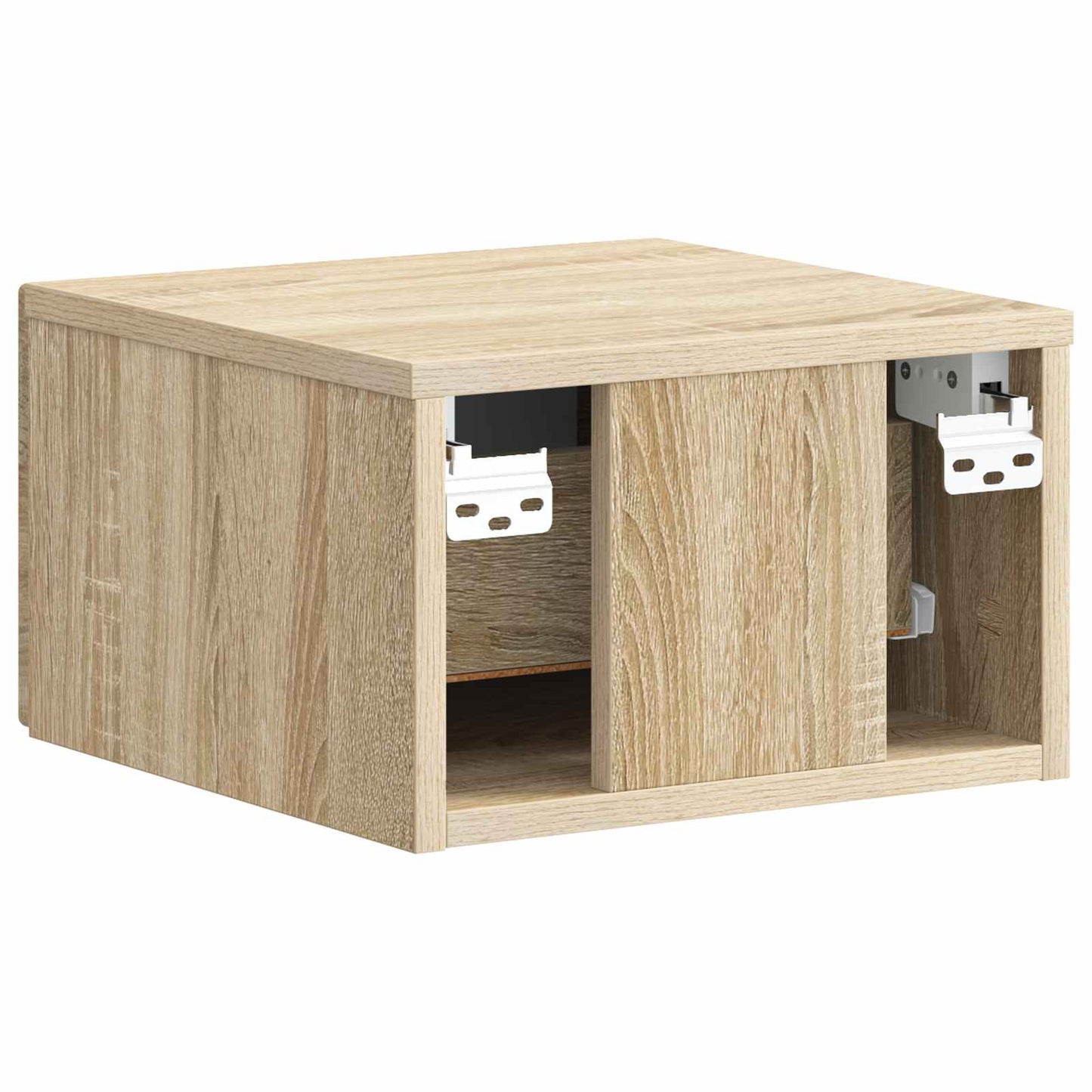 vidaXL Wall-Mounted Bedside Cabinet Sonoma Oak 34.5 x 33 x 20 cm
