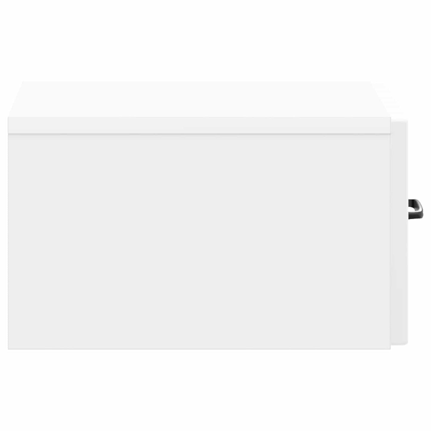 vidaXL Wall-Mounted Bedside Cabinet High Gloss White 34.5 x 33 x 20 cm