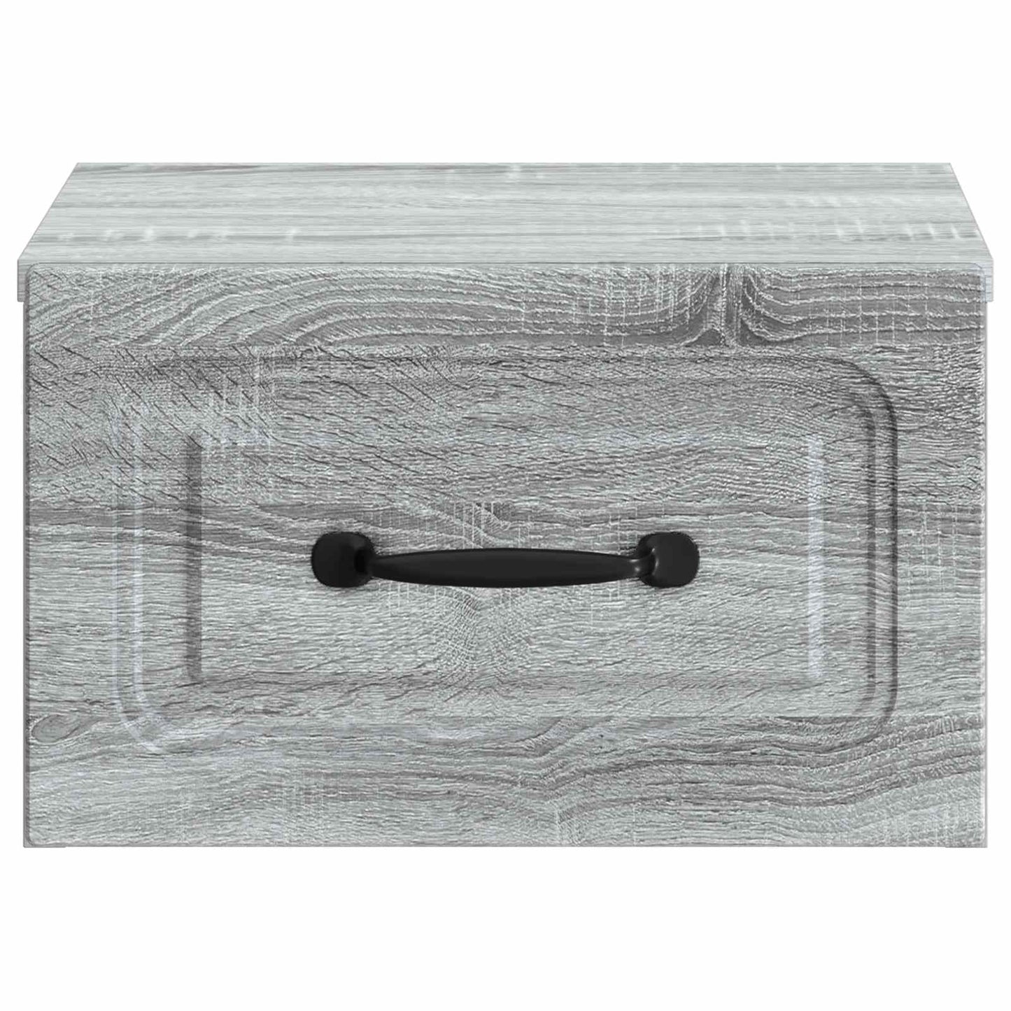 vidaXL Wall-Mounted Bedside Cabinet Grey Sonoma 34.5 x 33 x 20 cm