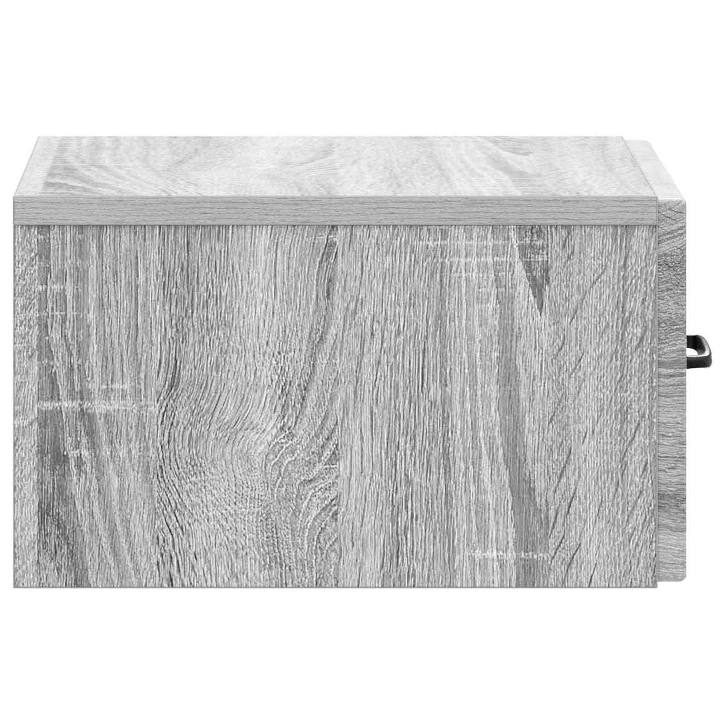 vidaXL Wall-Mounted Bedside Cabinet Grey Sonoma 34.5 x 33 x 20 cm