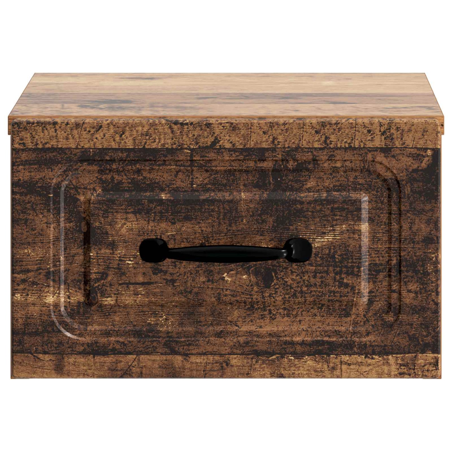 vidaXL Wall-Mounted Bedside Cabinet Old Wood 34.5 x 33 x 20 cm