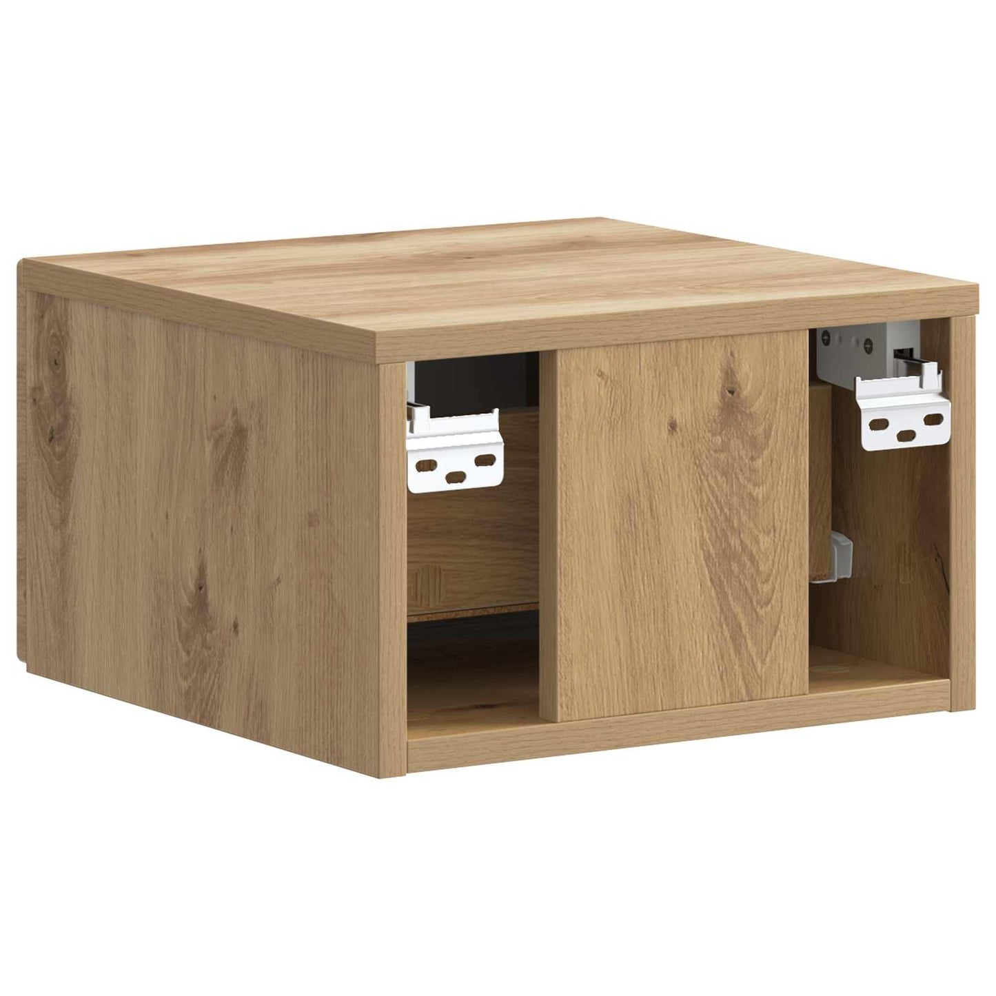 vidaXL Wall-Mounted Bedside Cabinet 2 pcs Artisan Oak